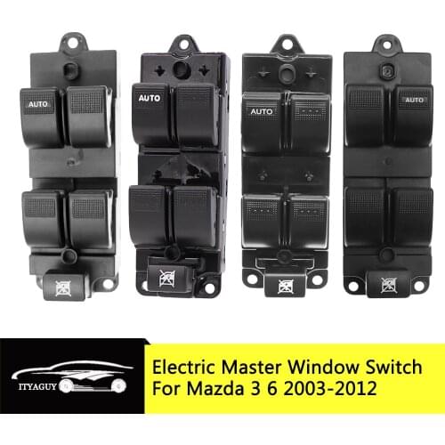 BJ3D-66-350 GJ6A-66-350A Front Left Right Electric Window Glass Lifter Switch For Mazda 3 6 2003-2012 BL4E-66-350 UR93-66-350