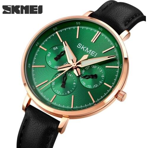 SKMEI Brand Luxury Woman Quartz Watch Fashion Vintage Womens Watches Hand Clock Simple Waterproof Lady Wristwatch Relogios 1665