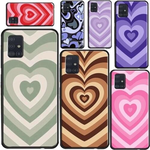 Latte Love Coffee Heart Brown Cover For Samsung A52 A72 A12 A32 A42 A51 A71 A41 A31 A11 A21S A20e A50 A70 A40 A20S Case
