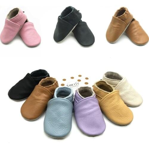 Colorful Shoes Newborn Boys Girls Soft Genuine Leather Baby Shoes First Walkers