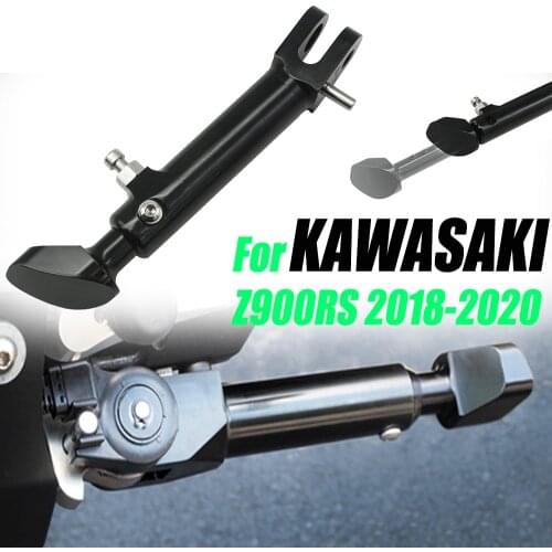 For KAWASAKI Z900 RS Z900RS Z 900 RS 2018 2019 2020 Motorcycle CNC Aluminum Adjustable Kickstand Foot Side Stand Support Black