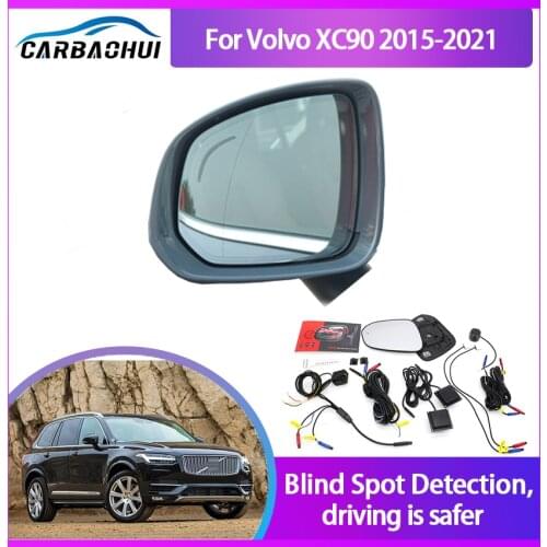 For Volvo XC90 2015-2021 BSA BSM BSD Blind Spot Monitoring System 24GHZ Millimeter Waves Radar Sensor Mirror LED Light Warning
