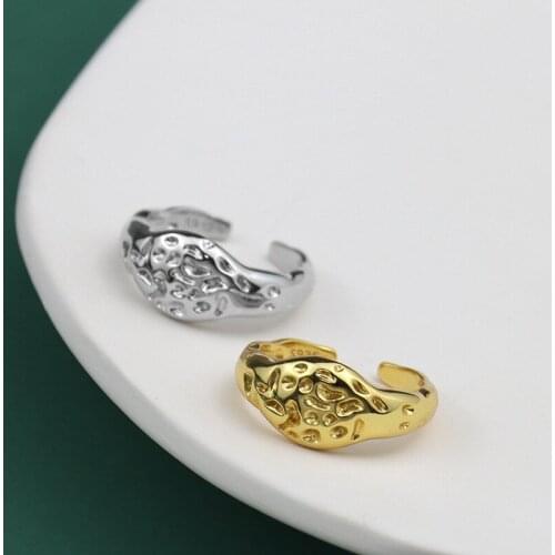 Europe & American original design 925 silver spot texture ring 2020 woman fashion DIY jewelry Valentines Day gift free shipping