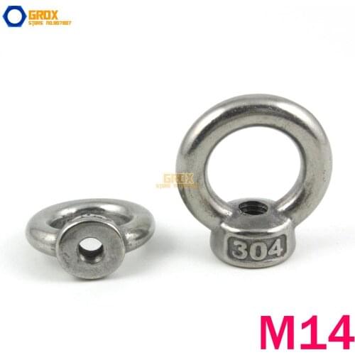 2 Pieces M14 Machine Eye Nut 304 Stainless Steel