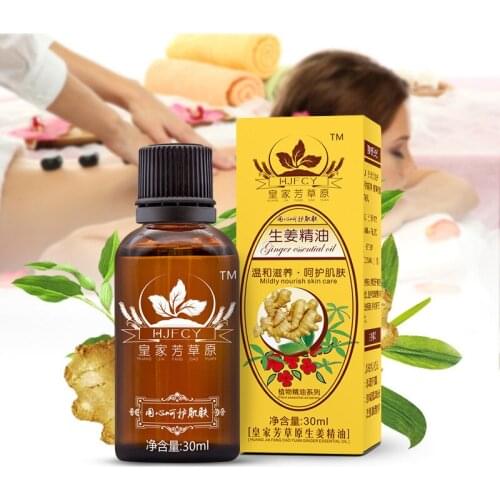 Hot Massage Essential Oil Body Care Hydrating Ginger Essential Oil for Guasha Massaging 30ml sy998