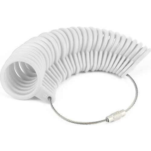 US Size 0 To 13 Jewelry Tool Ring Sizer Finger Size Gauge Ring Basic Jewelry Measurement Tool Suitable for Jewelry Size Loop New