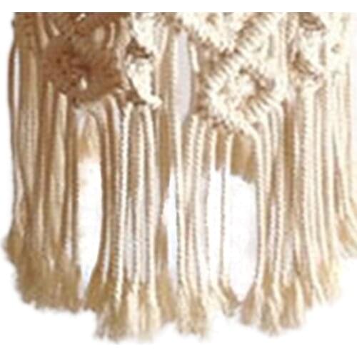 Creative Bohemian Macrame Tapestry Wall Hanging Handwoven Chandelier Lampshade Home Coffee Wedding Decoration Lamp Shade Clever