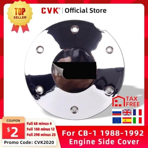 CVK Engine Cover Motor Stator Cover CrankCase Side Cover Shell For HONDA CB-1 Electroplate Chromium Plating Side Cover Shell