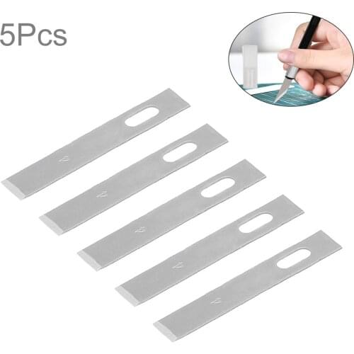 5pcs Engraving Blades 3# 4# 11# 16# Blades Stainless Steel Metal Blade Wood Carving Blade Replacement Surgical Scalpel Crafts