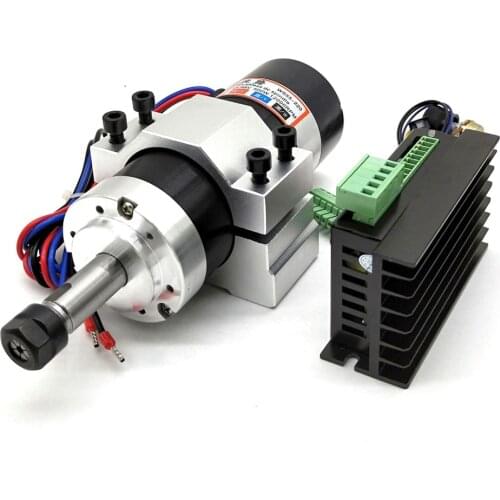 Upgraded version dc motor ws55-220 ER11 brushless spindle motor 500W 3 piece set tool bar and shaft integrated