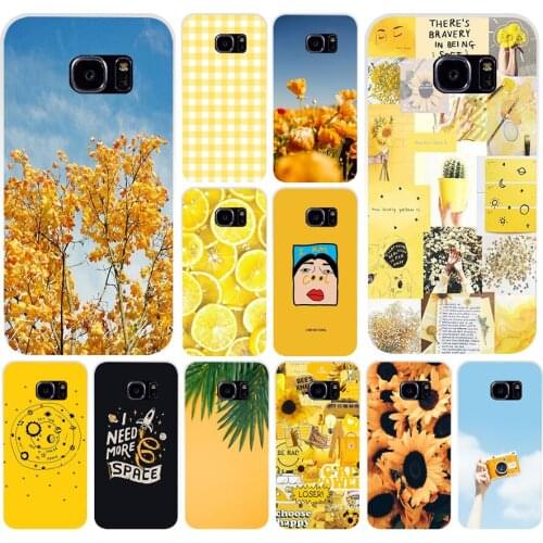 51AS Its infinite in yellow Soft Silicone Tpu Cover phone Case for Samsung Galaxy S6 S7 Sedg S8 S9 S10 S20 Plus