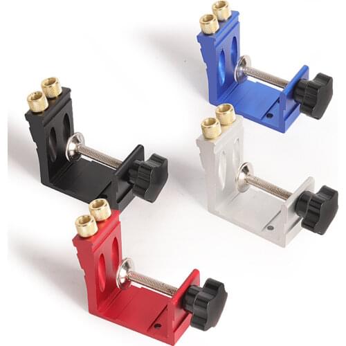 GanWei Pocket Hole Jig Drill Guide Kit Inclined Hole Drilling Fixture Woodworking Adjustable Borehole locator Tool Carpentry Set