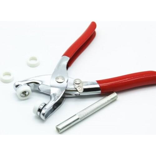 New Grommet Button Eyelet Setting Cloth Shoe Bag Plier Leather Belt Canvas Household Pincer Setter Rivet Snap fastener Hand Tool