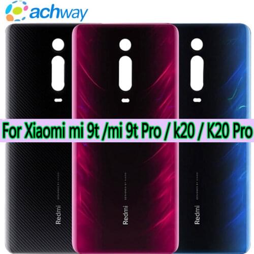 100% NEW For Xiaomi Mi 9T Pro Battery Cover MI 9T Back Glass Replace for xiaomi Redmi K20 Pro Battery Cover Redmi K20 Back Glass