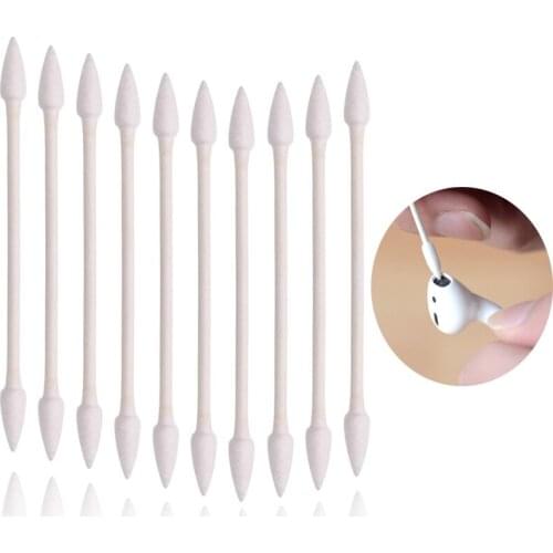 25/50Pcs Disposable Cotton Swabs Professional Cleaning Swab Lint Free Double-ended Clean Stick For Phone Charging Port Earphone