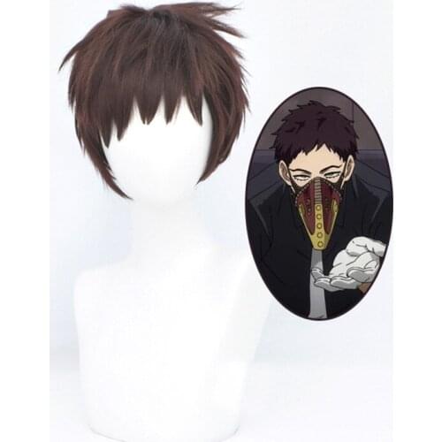 My Hero Academia Overhaul Chisaki Kai Short Wig Cosplay Costume Boku no Hero Academia Heat Resistant Hair Party Role Play Wigs