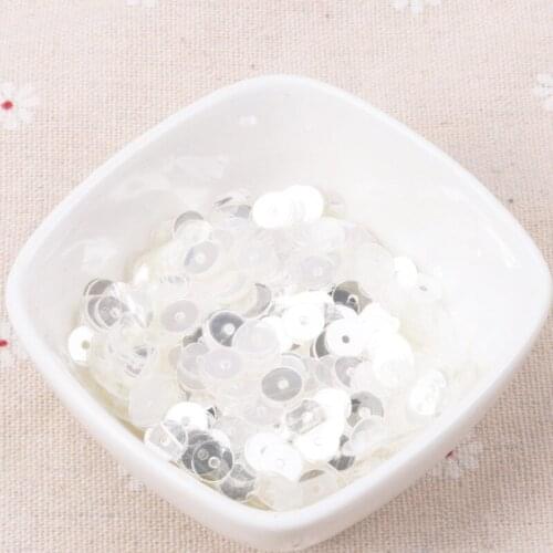 20g Mini White Round Flower Sequin Paillette Sewing Scrapbooking Craft accessories lentejuelas 3mm 6mm MZ305