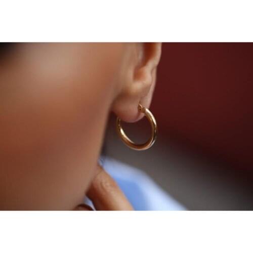 Simple Ring Earrings Fashion Designs Elegant image
