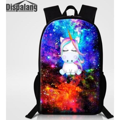 Unicorn Animal Printing School Backpacks For Girl Boy Women Fashion Rucksack Children Daily Use Bagpack Women Men Bookbag Rugtas