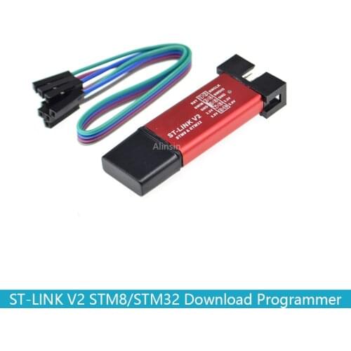 ST LINK Stlink ST-Link V2 Mini STM8 STM32 Simulator Download Programmer Programming With Cover DuPont Cable ST Link V2