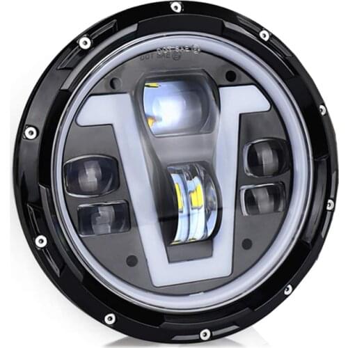 7 Inch LED Round Automotive Lighting System Motorcycle Led Headlight Kit 50W Car Headlamp