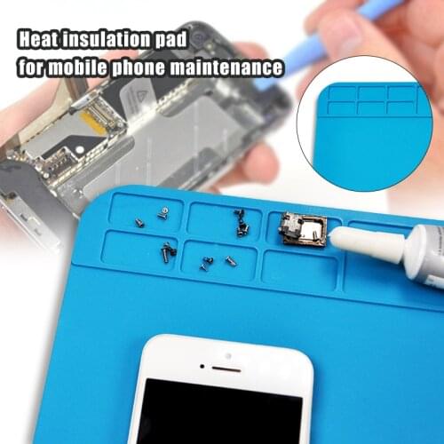 Heat Insulation Working Mat Heat-resistant Soldering Station Repair Insulation Pad Insulator Pad Maintenance Platform
