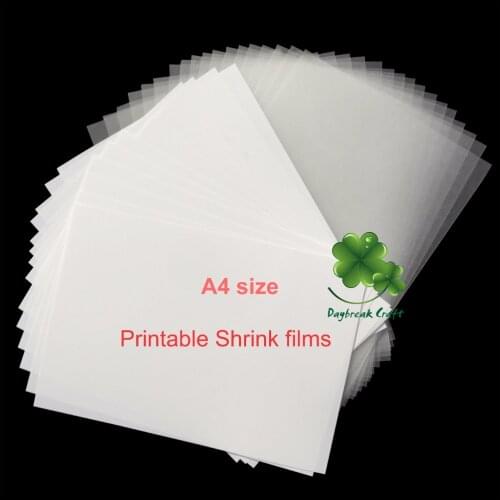 Pack of 12) Printer Inkjet Shrinks film Plastic Sheet china direct factory wholesale plastic shrink films printable