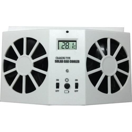 High-grade Solar Powered Exhaust Fan Car Gills Car Cooler Auto Ventilation Fan Dual-mode Power Supply High-power