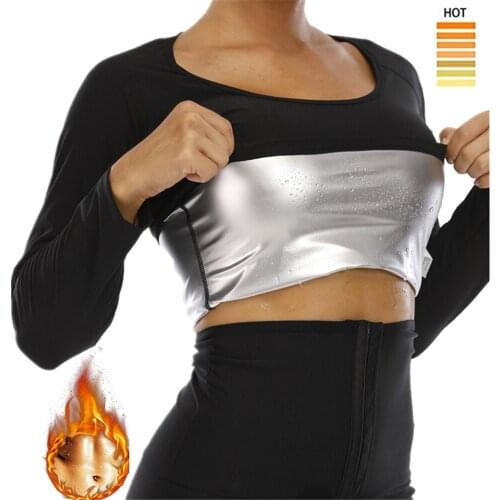Women Long Sleeve Neoprene Sweat Sauna Vest Body Shapers Vest Waist Trainer Shapewear Waist Shaper Corset For Women