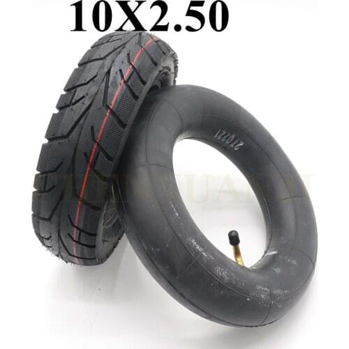 10Inch Pneumatic Tubeless Tire 10x2.50 Fits for Electric Scooter Balance Drive Bicycle Tyre 10x2.5 Without Inner Tube Tyre