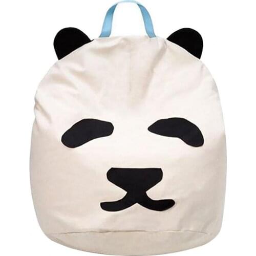 2021 Sofa Cover Panda Shape Multi-purpose Large-capacity Baby Storage Bag for Living Room Toy Storage Bag Home Organizer