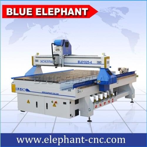 4 Axis Rotary Spindle CNC Wood Machine, Step Motor CNC Router with Air Cooling Spindle/ Good Precise CNC Milling Machine