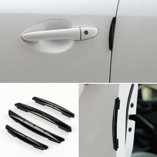 4pcs Car Sticker Door Edge Guards Trim Molding Protection Strip Scratch Protector Car Crash Barriers Door Guard Collision