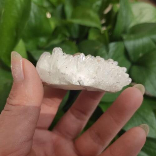 50-70g natural white angel aura crystal cluster electroplating Titanium coating quartz cluster stone Healing