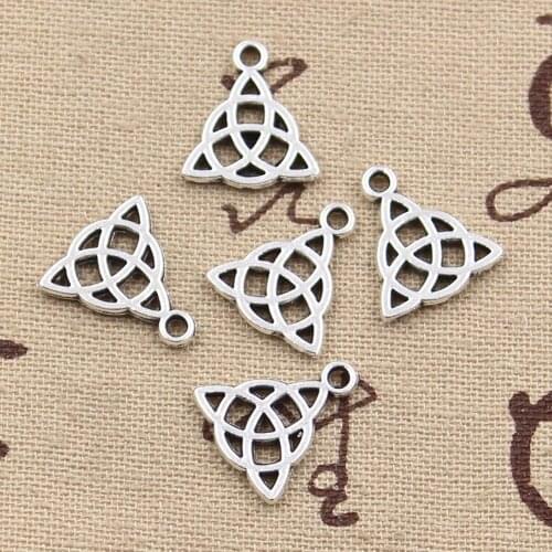 30pcs Charms Amulet 16x14mm Handmade Craft Pendant Making fit,Vintage Tibetan Bronze Silver color,DIY For Bracelet Necklace
