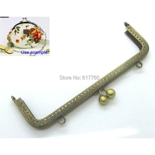 Free Shipping-10PC Antique Bronze Metal Frame Kiss Clasp For Purse Bag 20cm x 8cm(7 7/8"x3 1/8"),J2608*10