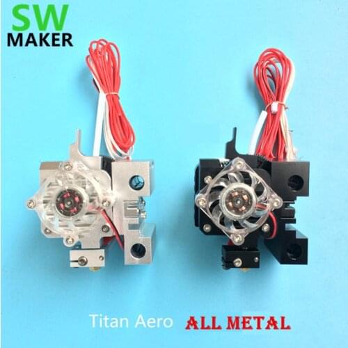 All metal Titan Aero Prusa I3 MK2 direct extruder carriage kit + X shaft slide block Motor Bracket PT100 Version for 3D printer