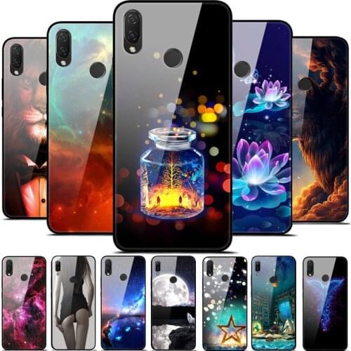 For Coque Huawei P Smart Plus Tempered Glass Case Soft Bumper Hard Funda For Huawei P Smart Plus 2019 2018 P Smart Z Phone Case