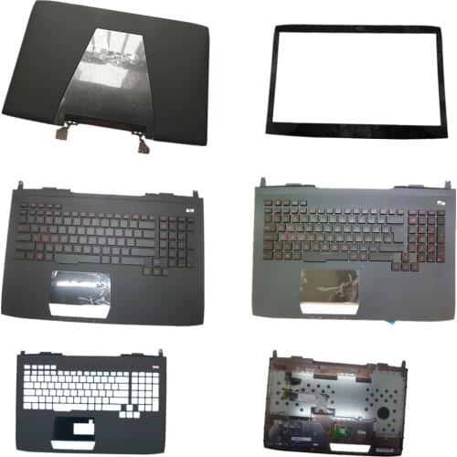 Laptop LCD Top Cover Front Bezel Keyboard Upper Case C Shell For ASUS G751 G751JL JM JT JY GFX71 Black US Big Enter Edition