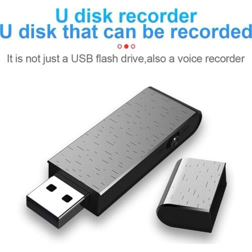 Digital USB Disk Voice Recorder Sound Recording One-click Record WAV Format Long Time Working 48KHZ Sample Rate 192kbps Digits