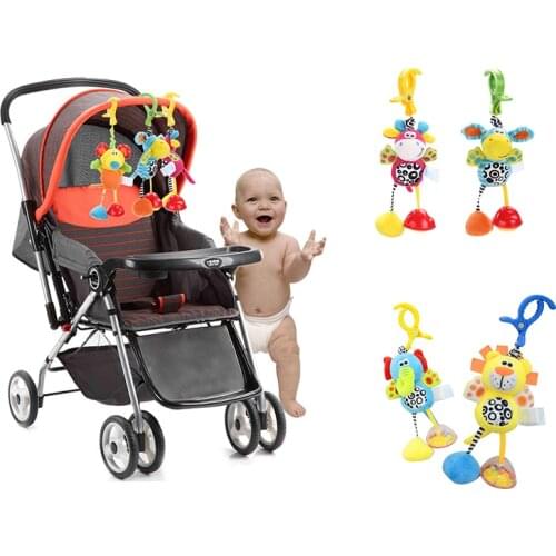 Baby Rattle Toys For 0-12 months Infant Newbron Animal Lion Plush Toy Hand Bell Stroller Crib Pram Hanging Rattle Baby Toys Gift