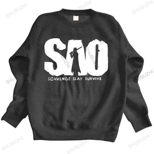 Brand fall winter hoodie Sword Art Online Anime SAO Kirito Anime hoodies cotton sweatshirt for boys new arrived men hoody