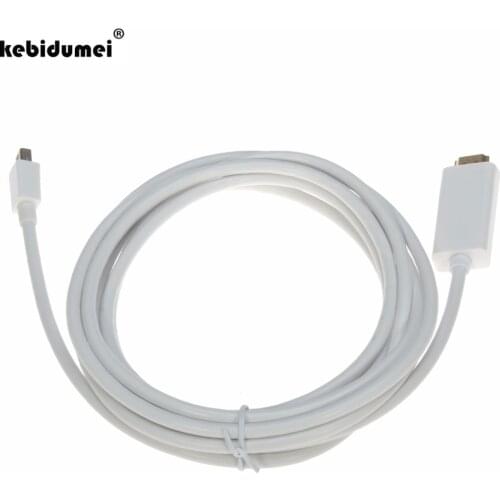 DP to HDMI 1.8M/6FT 3M for Thunderbolt Displayport Mini Display Port MINI Male Adapter Converter cable For Apple Mac for Air Pro