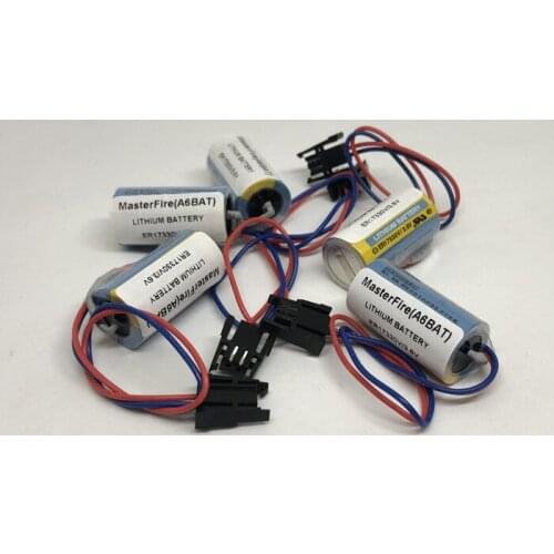 MasterFire 5pcs/lot Original ER17330V 3.6V ER17330V/3.6V Lithium Industrial Battery A6BAT For Mitsubishi Servo PLC Batteries