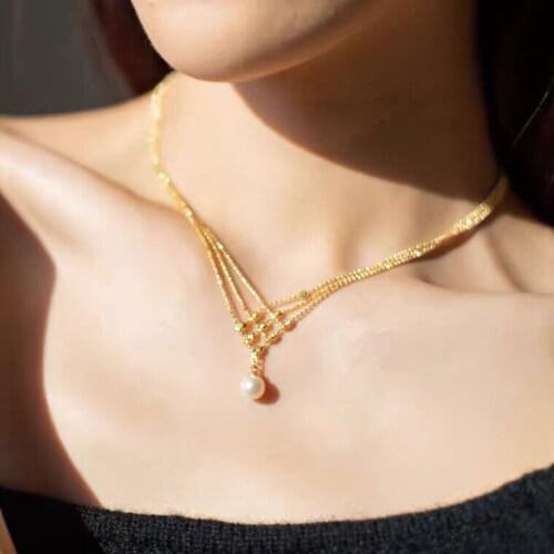 Fashion Beautiful Necklace Base Mountings Findings Jewelry Settings Parts for Pearls Beads Stones Crystal Agate Coral Jade