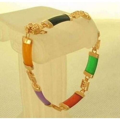 FASHION CHARMING COLORFUL BRACELET AAA style Fine jade Noble 100% Natural jade