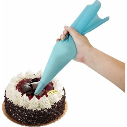 30pcs Pastry Bag Set Reusable Silicone Icing Piping Bag Baking Cookie Cake Decorating Bag,3 Size each 10pcs