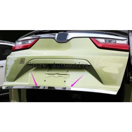 Stainless Steel Tail Gate Cover Trim For HONDA CRV CR-V 2012- 2015 2016 Rear Trunk Door Strip Molding Accent Garnish Styling