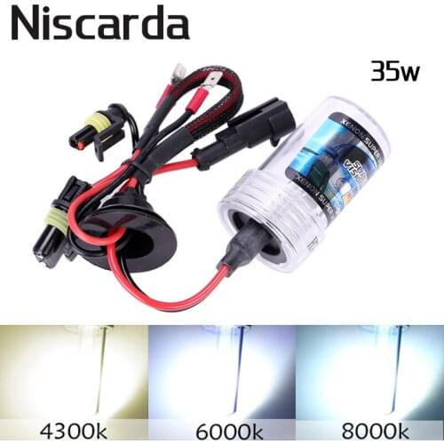 Niscard 2Pcs 35W Xenon H4 H7 H8 9005 HID Conversion Kit H1 H3 H11 Bulb 4300K 6000K 8000K Auto Car Headlight Lamp