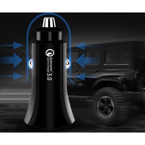 New Micro Universal Dual 2 Port USB Car Charger For Phone AdapterCar Lighter Car-Styling